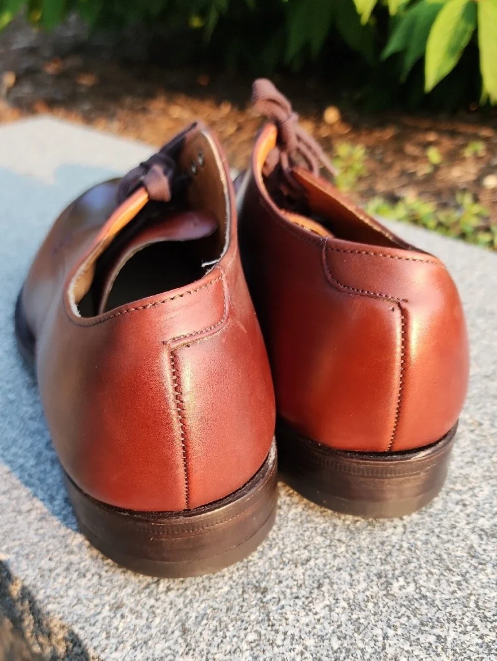 Alden 5434 V-Tip Leather Blucher Shoes (Algonquin Split Toe) size 7.5 D